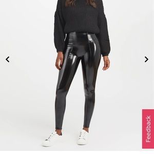 Spanx Faux Patent Leather Leggings - NWOT